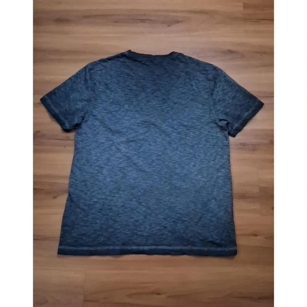 Mens True Religion Dyed Embro Henley Short Sleeve Shirt‎